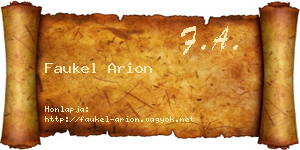 Faukel Arion névjegykártya